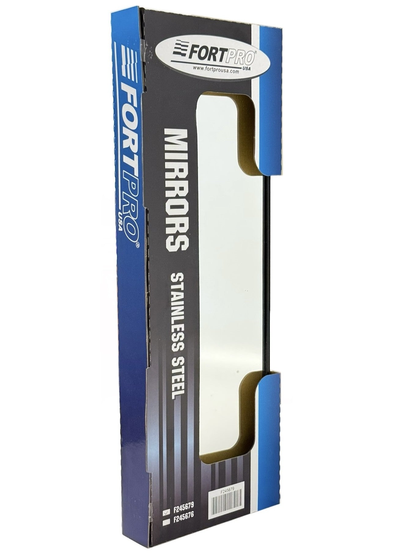 Fortpro 6 1/2" x 16" Stainless Steel West Coast Economy Mirror Head | F245679