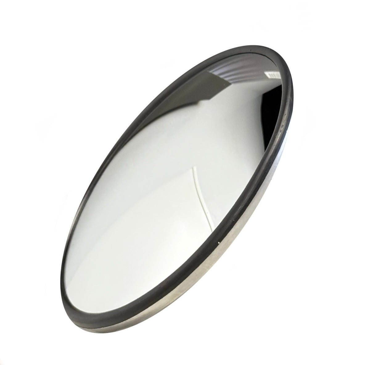 Fortpro 8 1/2" Convex Mirror Stainless Steel with Offset Stud Mount | F245670