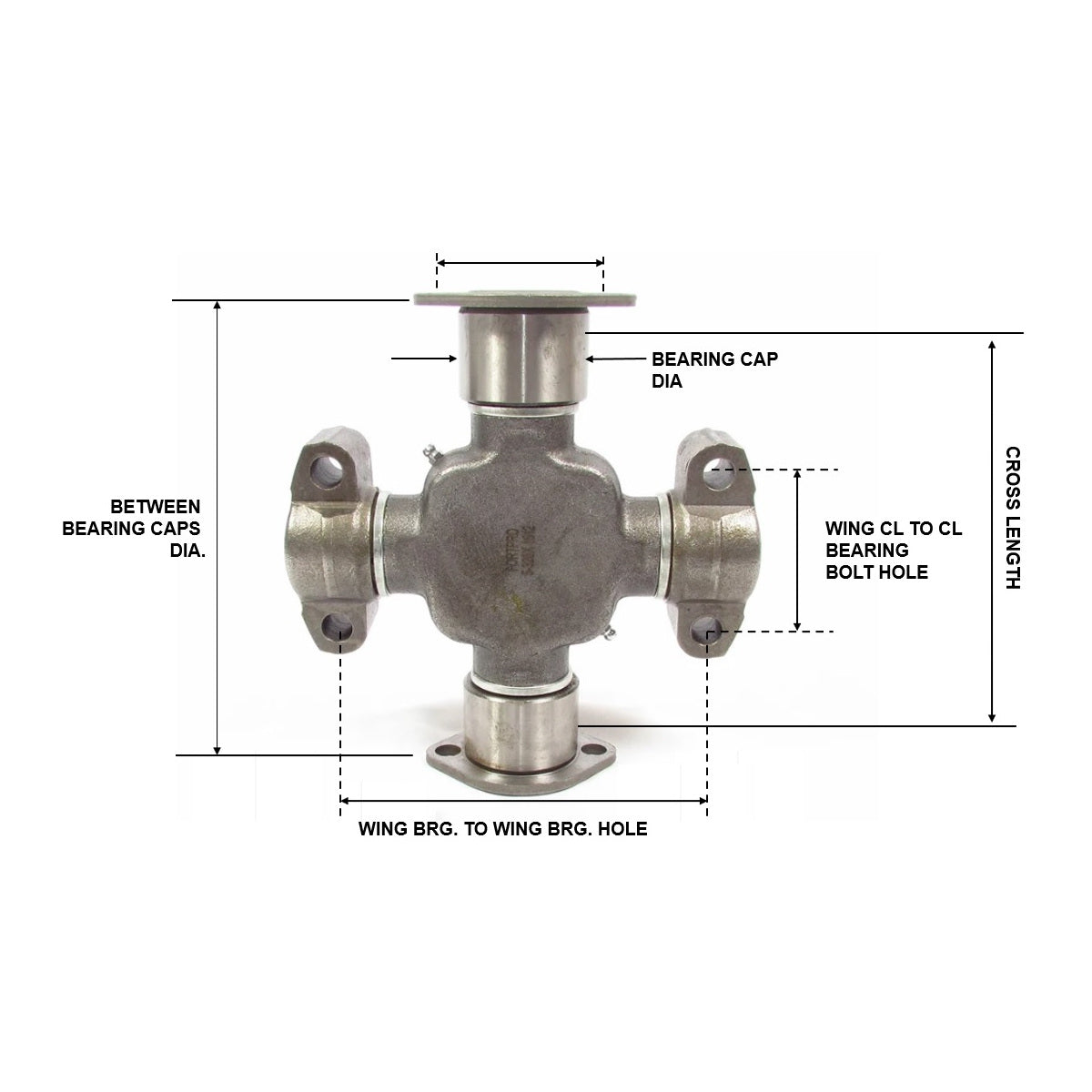 Fortpro U Joint Bearing Plate / Wing Style Replaces 5-326X -1880 Series | F276116