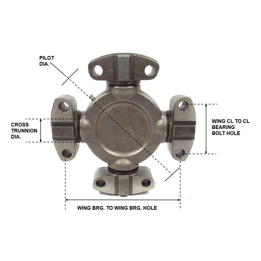 Fortpro U Joint Wing Bearing Style Replaces 5-6106X - 6C / 62N Series | F276121