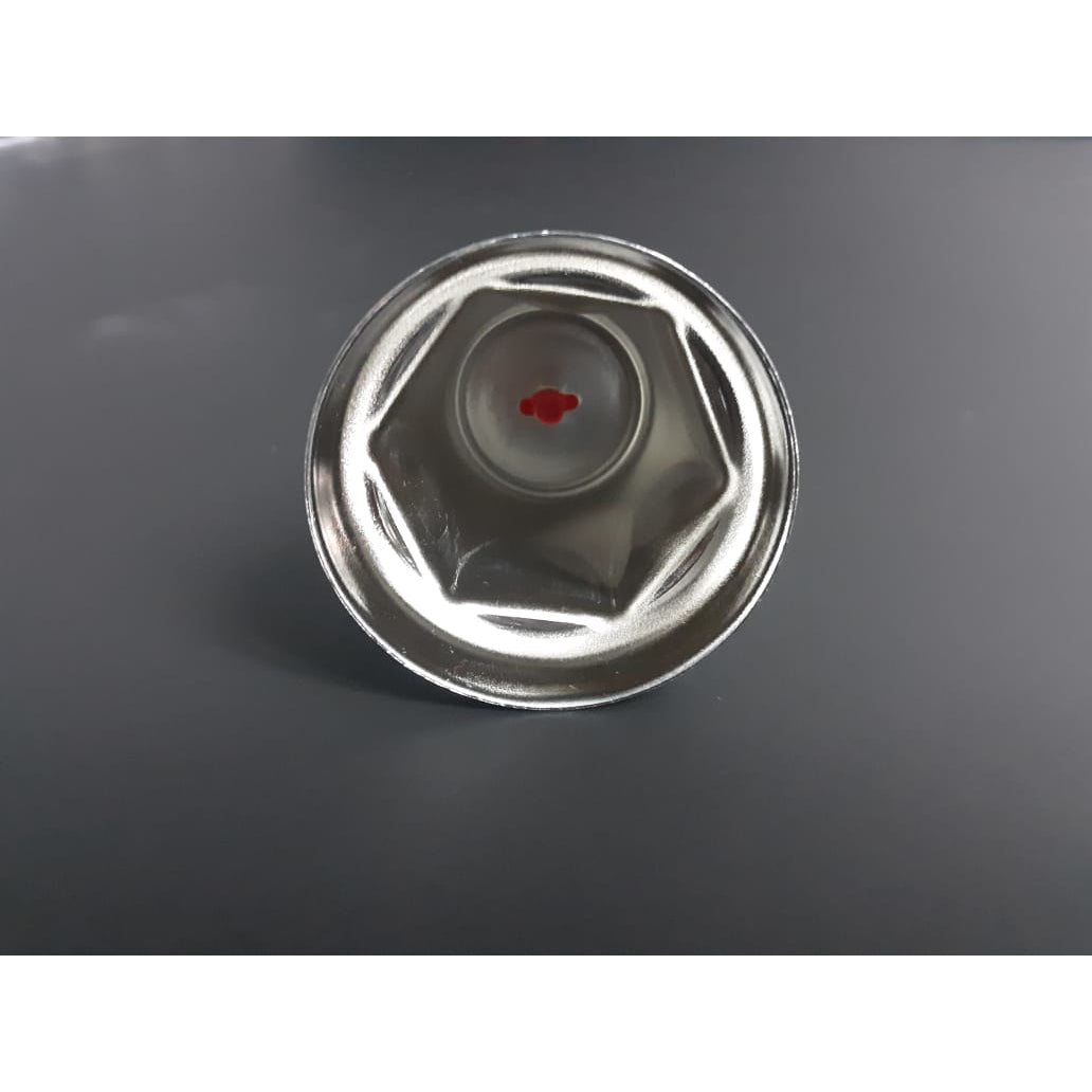 Fortpro 33mm x 2 1/8" Chrome Push-On Nuts Covers with Blue Top Reflector - 10 Pack | F247616-B-10QTY