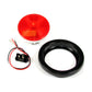 Fortpro 4"Round Incandescent Trailer Tail Light with Grommet & Plug