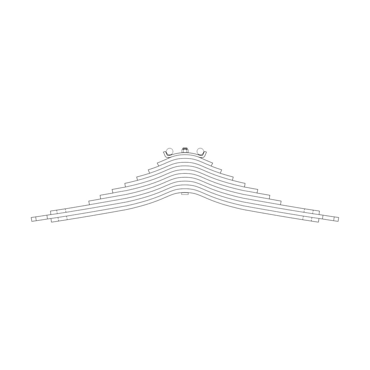 62890 Truck Leaf Spring for Mack DM/LE/MR Models - Replaces 2QK3377