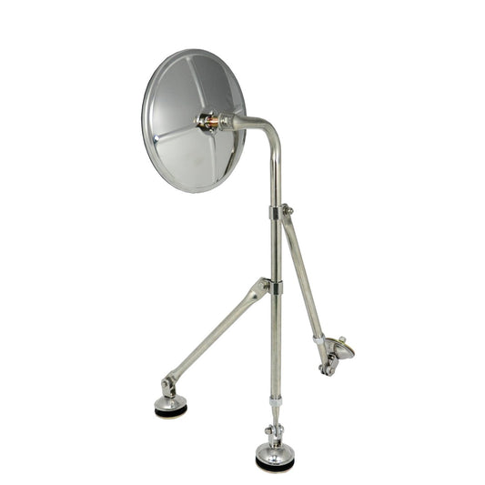 Fortpro 8.5" Semi Bubble Convex Mirror with Stainless Steel Tripod Mount | F245686