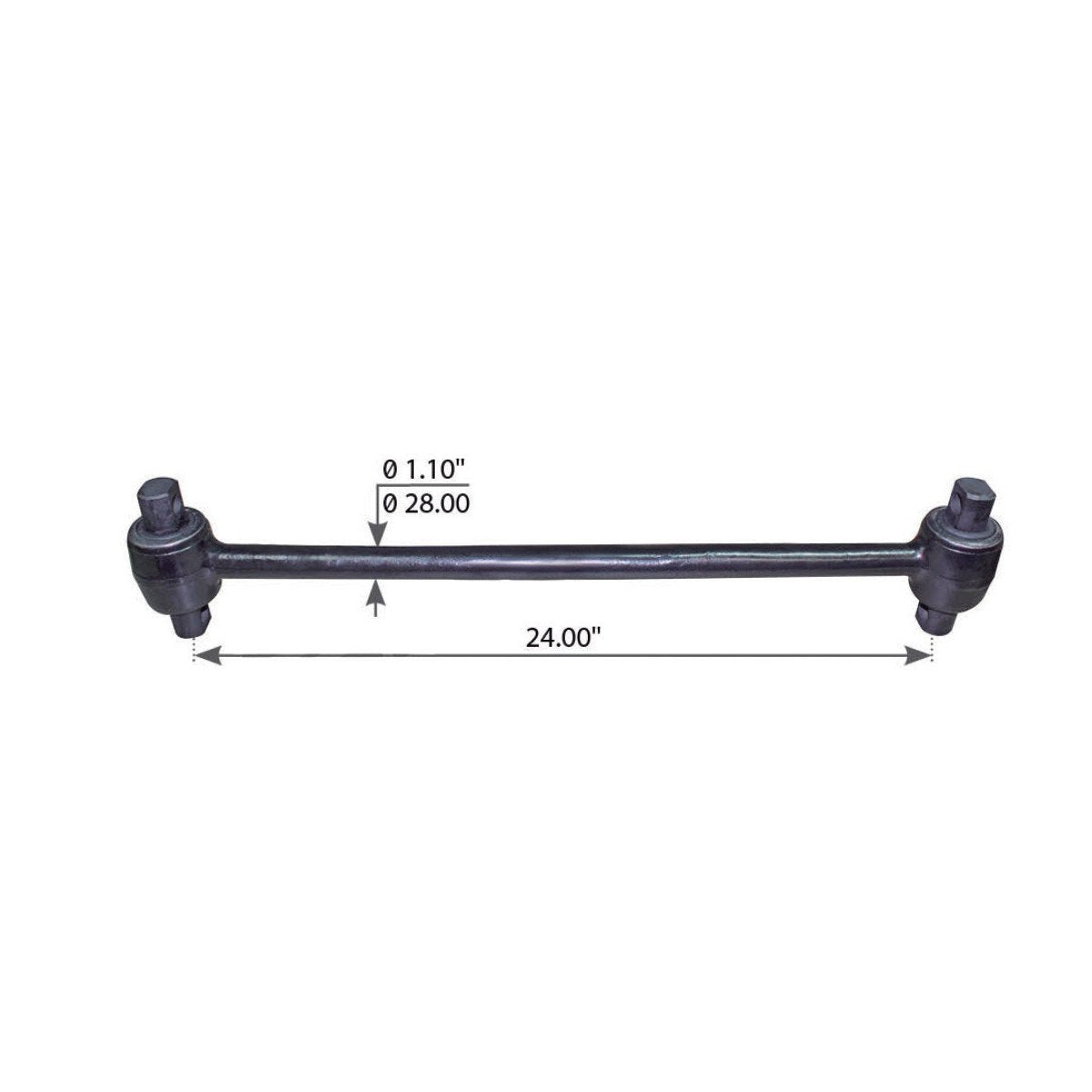 Fortpro Torque Rod with Bushing Compatible with Freightliner Rear FAS Airliner I, II Series Suspension System Replaces 16-16749-001 | F317225
