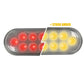 Fortpro 6” Oval Dual Function Multivoltage LED Lights - Red & White LED/Clear Lens | F238710