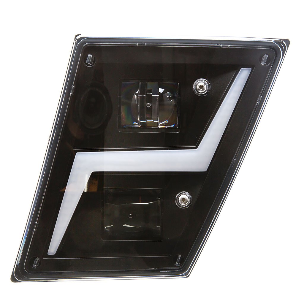 Fortpro Black Fog LED Lights Compatible with Volvo VNL - Driver Side | F236827
