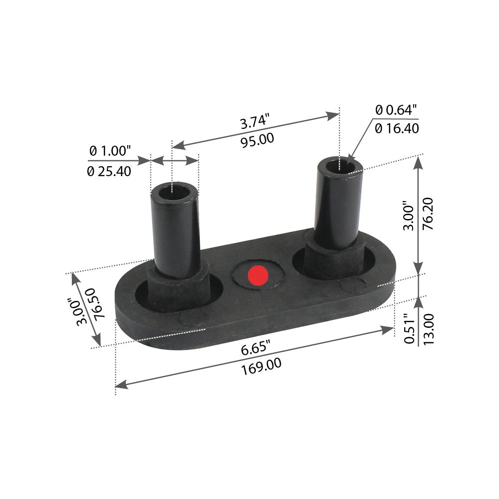 Fortpro Upper Front Motor Insulator Replaces 20QL329, 20QL418 | F010287