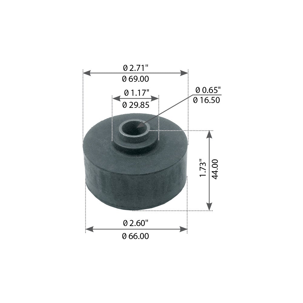 Fortpro Metal ID Cabin Mount Compatible with Mack & Volvo Replaces 20QL250 | F245621