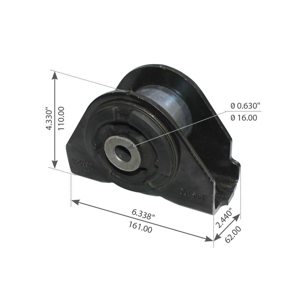 Fortpro Cabin Mount for Freightliner Cascadia - Replaces 18-59922-000