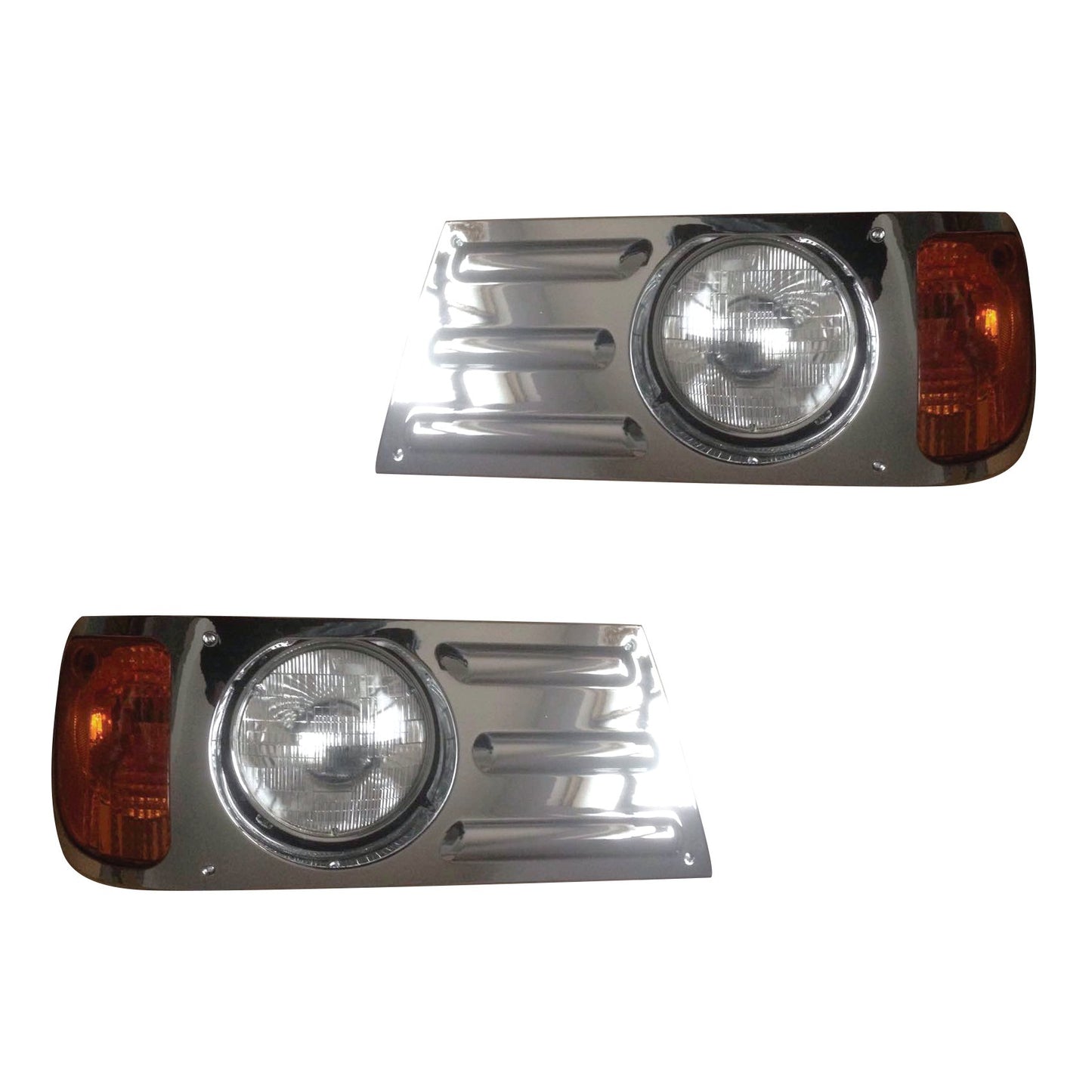 Fortpro Chrome Headlights Compatible with Mack Granite CV713