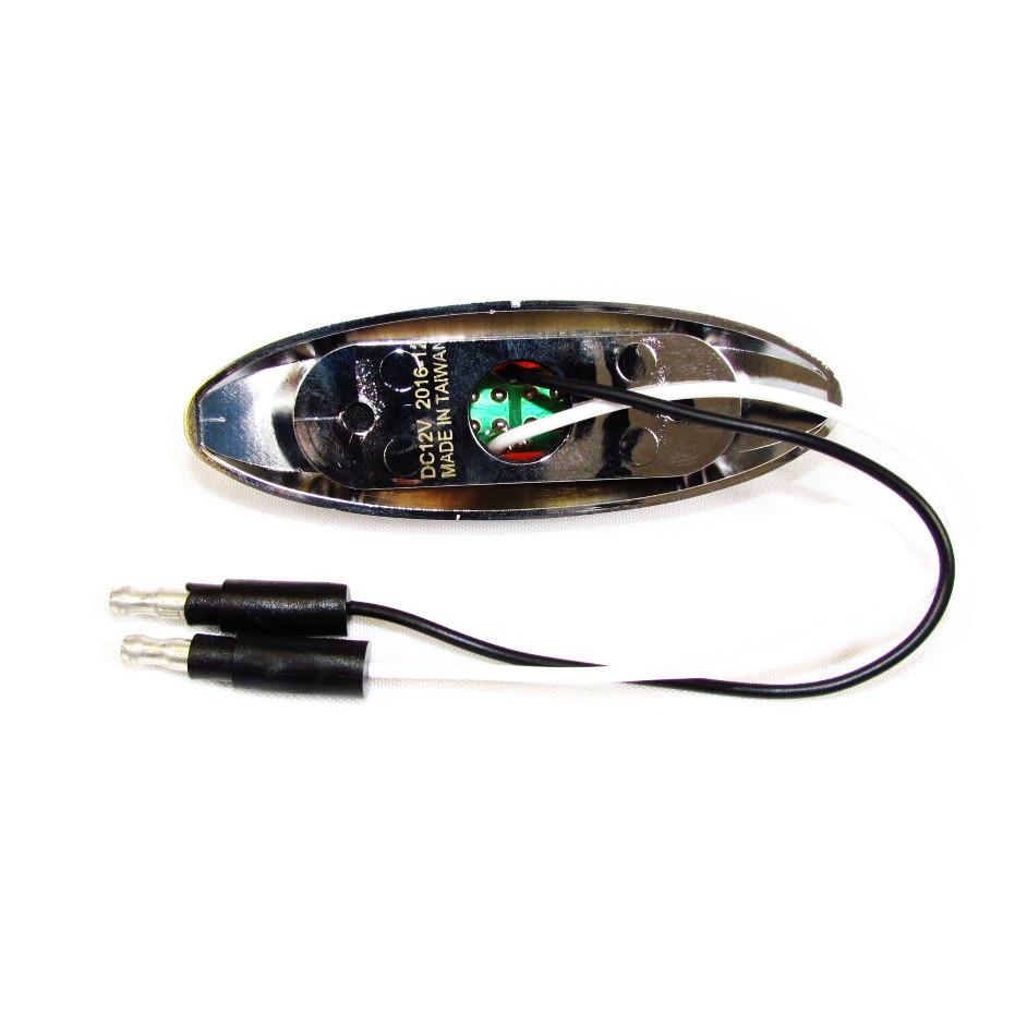 Fortpro 4" x 1-1/4" Clearance/Marker Trailer Led Light with 3 LEDs