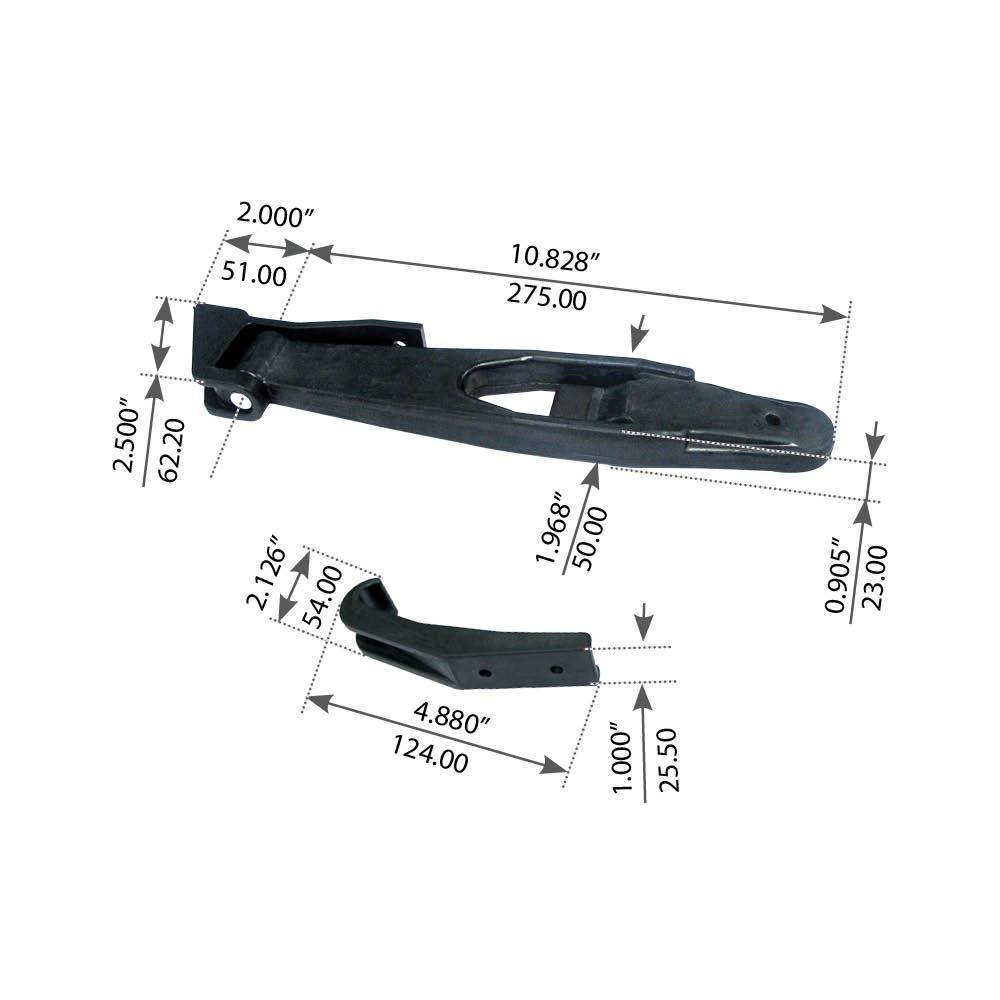 Right Side Hood Latch Kit For Freightliner FLD 120 - Replaces - 1712435001