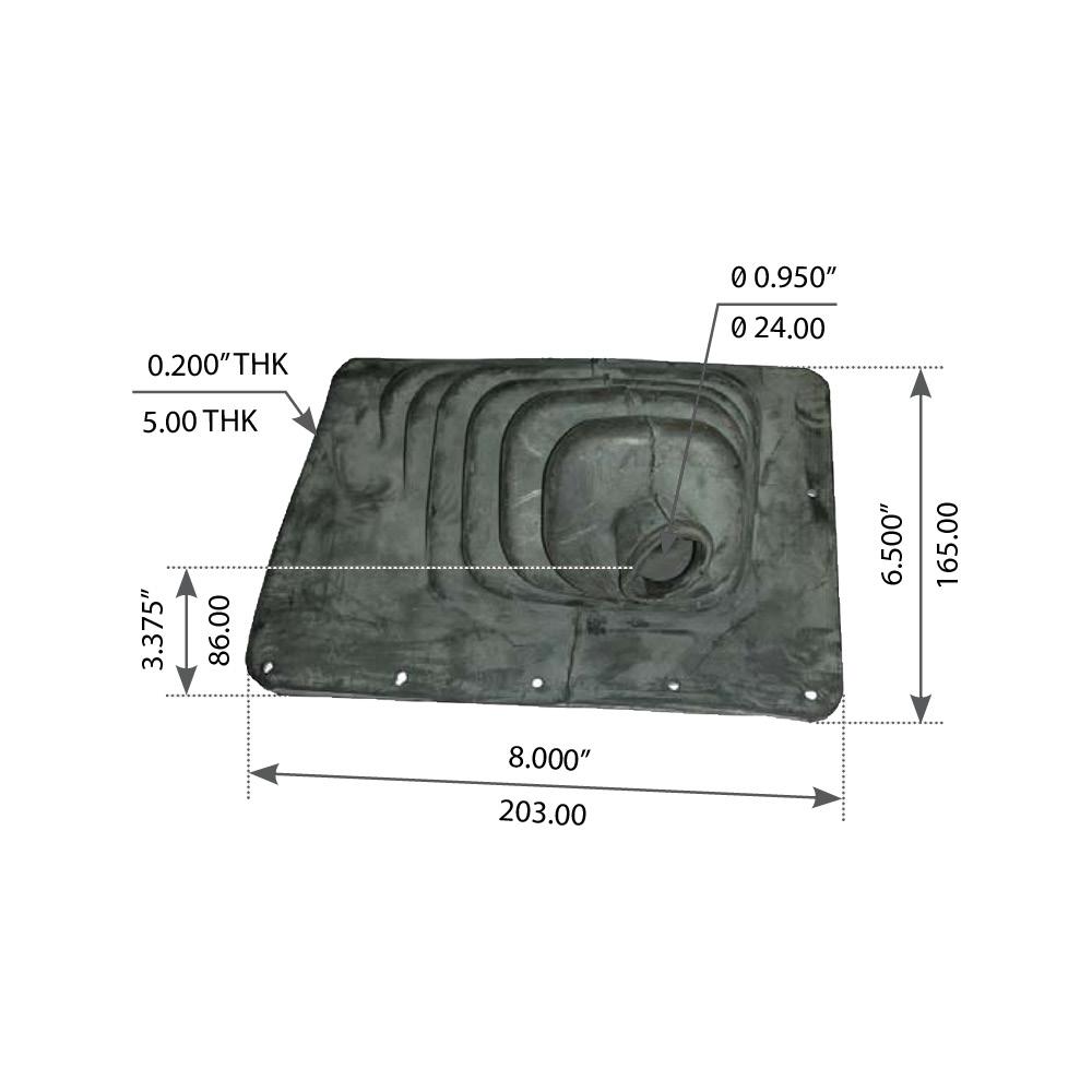 Shifter Boot For Freightliner Early FLA, FLB Series - Replaces 0711176000