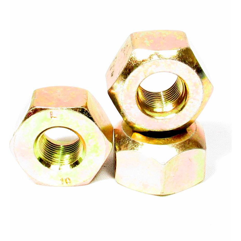 3/4"-16 THD - 1 1/2" HEX Single Mounted Wheel Cap Nuts LH - E5652L - 10 Pack