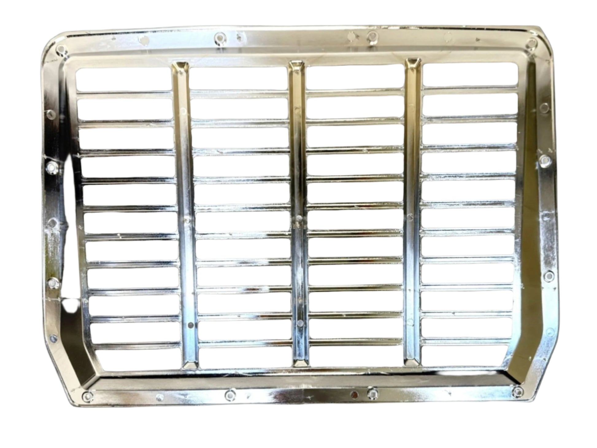 ABS rectangular vent with slats on a white background