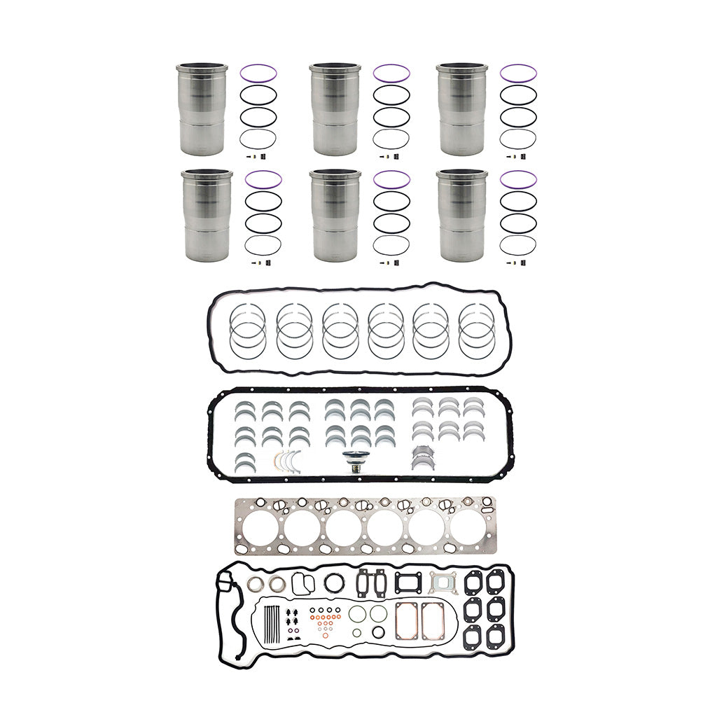 In-Frame / Overhaul Kit for Mack MP8 & Volvo D13 Engines Piston-less Re-ring Rebuilt kit | F012091-001
