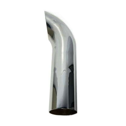 Fortpro 4" O.D. Chrome Curved Exhaust Stack Pipe