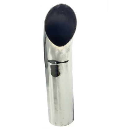 Fortpro 4" O.D. Chrome Curved Exhaust Stack Pipe