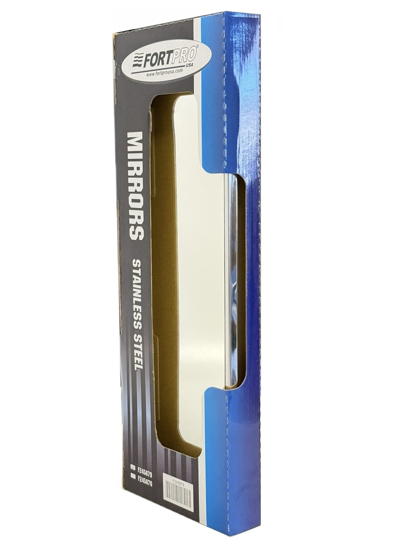 Fortpro 6 1/2" x 16" Stainless Steel West Coast Economy Mirror Head | F245679