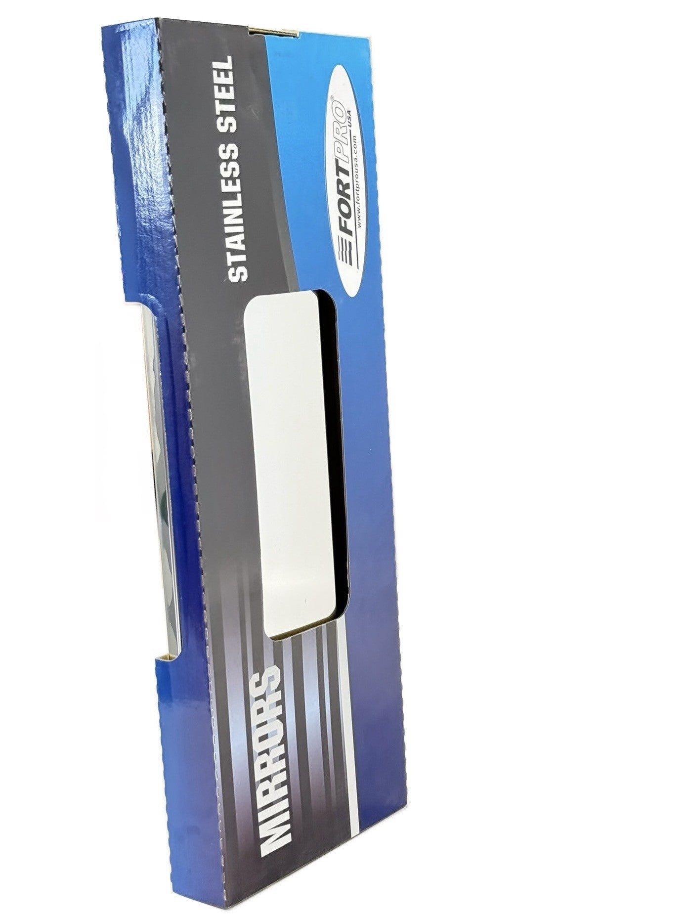 Fortpro 6 1/2" x 16" Stainless Steel West Coast Economy Mirror Head | F245679