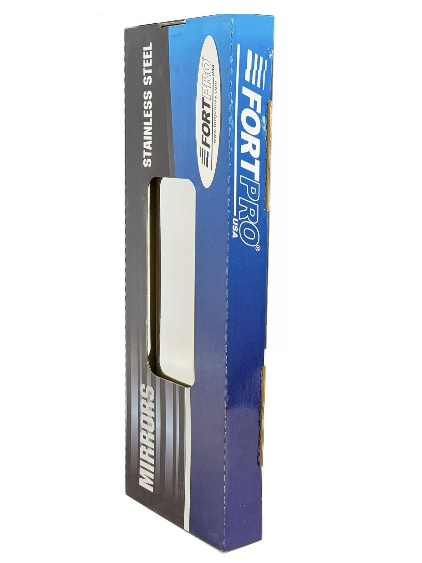 Fortpro 6 1/2" x 16" Stainless Steel West Coast Economy Mirror Head | F245679
