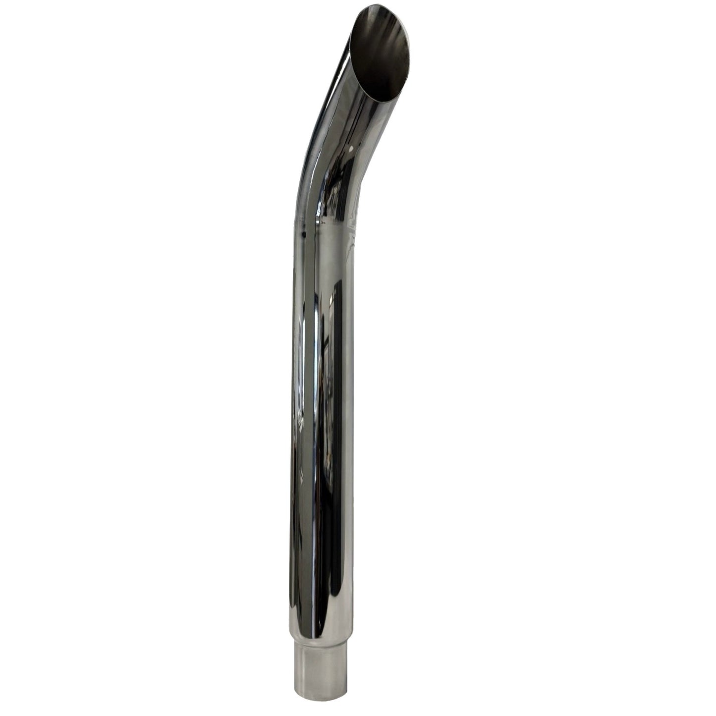 Fortpro 6" to 5" Chrome Bullhorn Exhaust Stack Pipe - 60" Long | F247733