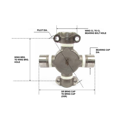 Fortpro U Joint RPL Type Replaces CP25RPL-1 | F276128
