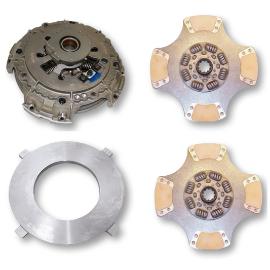 Road Choice 15 1/2" x 2" Heavy-Duty Dual Disc Clutch Kit Replaces 108391-81 | 8 Spring PAD - EZ Pedal ™
