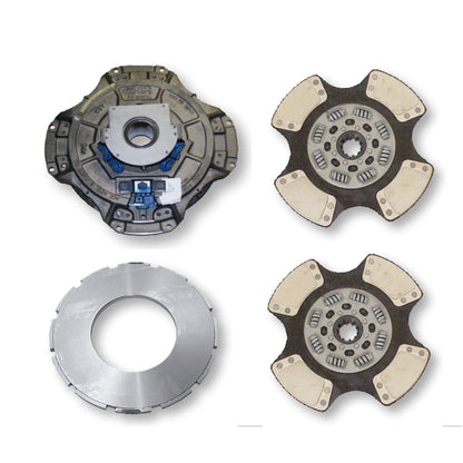 Road Choice Heavy-Duty 14" x 1-3/4" Dual Disc Clutch Kit Replaces 108063-59| 8 Spring PAD - EZ Pedal ™