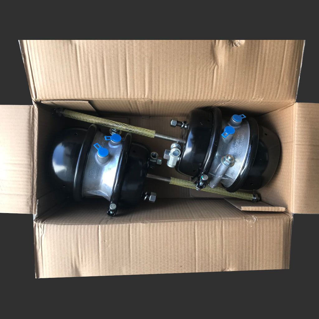 Fortpro 2-PCS Type 30/30 Sealed Air Spring Brake Chamber - 2 1/2" Stroke Threaded - Premium | F224746