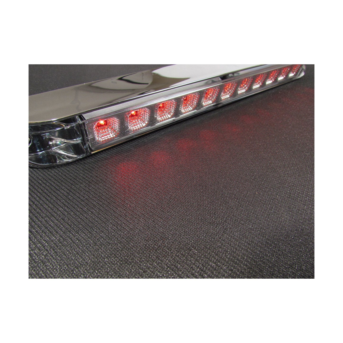 Fortpro 17-6/8" x 2-1/8" Led Light Bar with 11 LEDs and Chromed Bezel