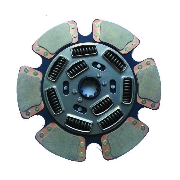 15 x 1/2in Clutch Disc With 2x10in Spline & 6 Springs - Front/Rear