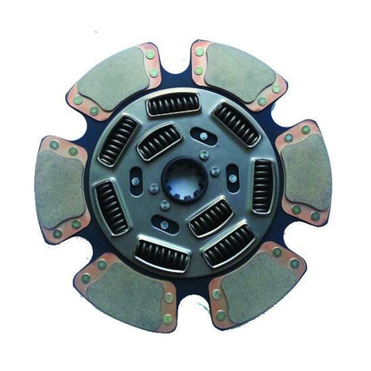 15 x 1/2in Clutch Disc With 2x10in Spline & 6 Springs - Front/Rear