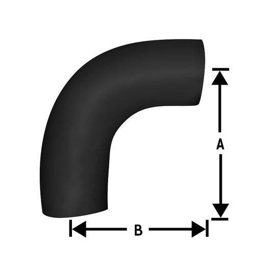 Fortpro Rubber Elbow Coolant Hose 2-1/2" I.D. For Mack - Replaces 11MF2502P1, ERH3140 | F010086