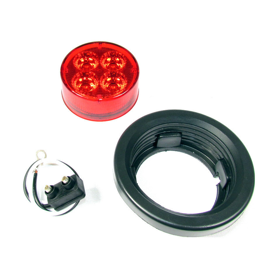 Fortpro 2-1/2" Round Clearance/Marker Led Light with 4 LEDs