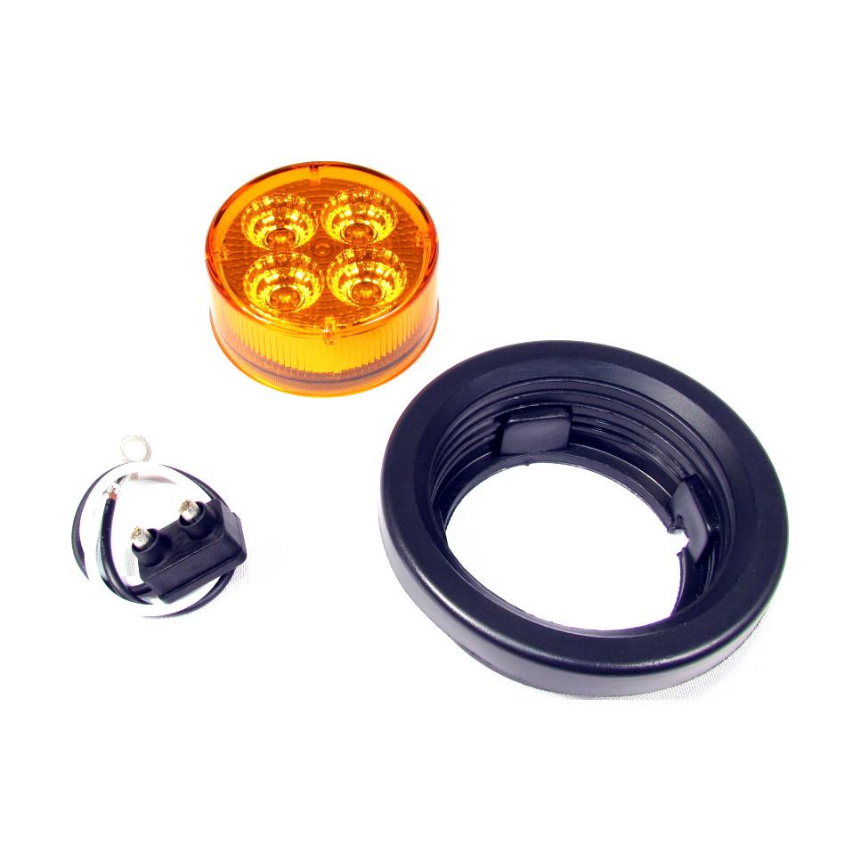 Fortpro 2-1/2" Round Clearance/Marker Led Light with 4 LEDs