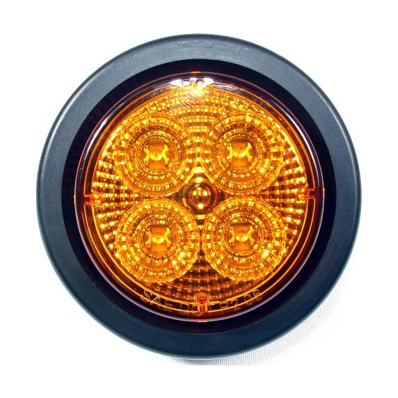 Fortpro 2-1/2" Round Clearance/Marker Led Light with 4 LEDs