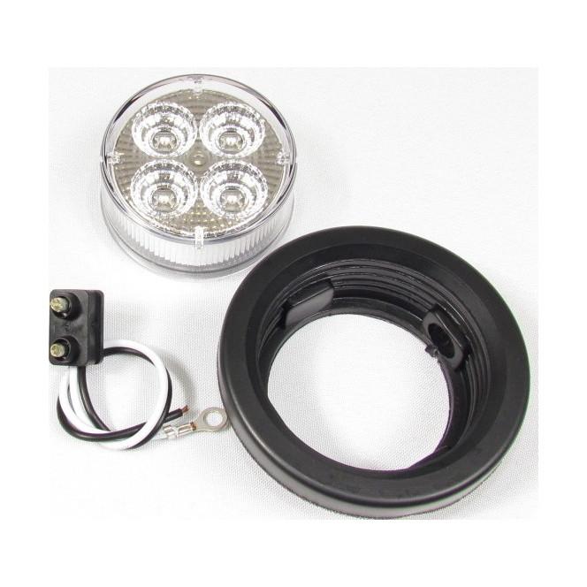 Fortpro 2-1/2" Round Clearance/Marker Led Light with 4 LEDs