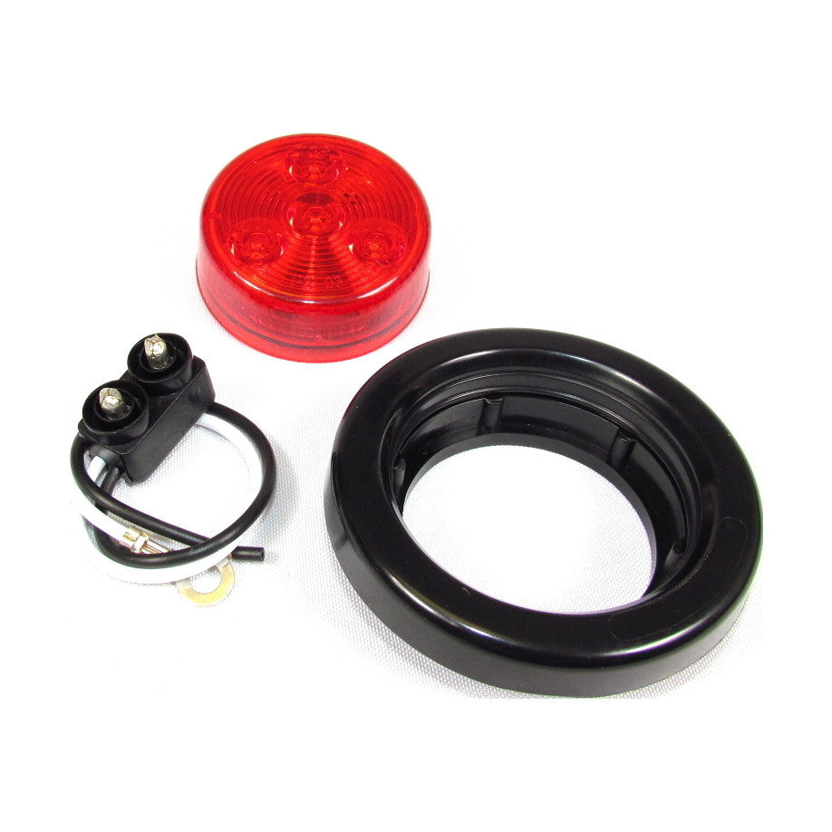 Fortpro 2" Round Clearance/Marker Led Light with 4 LEDs