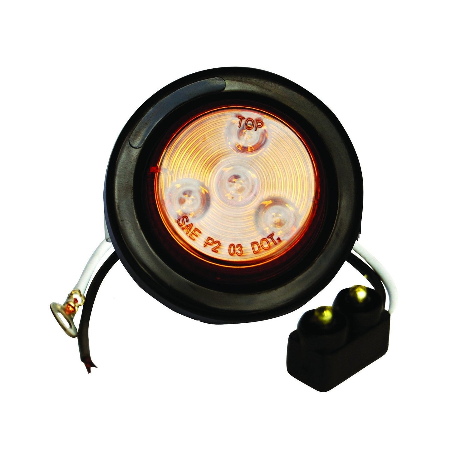 Fortpro 2" Round Clearance/Marker Led Light with 4 LEDs