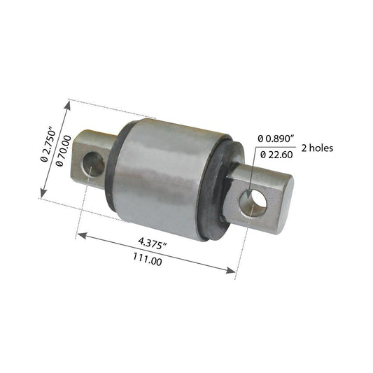 3-1/2” Bar 4.0” Spg. Rear Torque Rod Bushing For Mack SS44, SWS573 Camelback