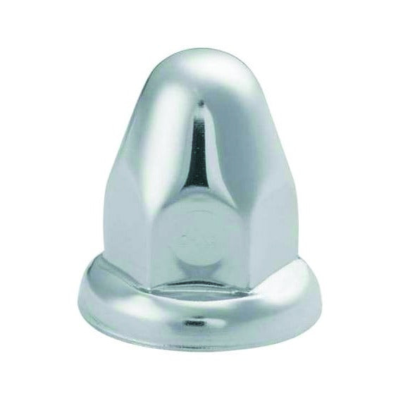 Fortpro 33mm x 2 1/4" Chrome Pointed Push-On Nuts Covers - 10 Pack | F247615
