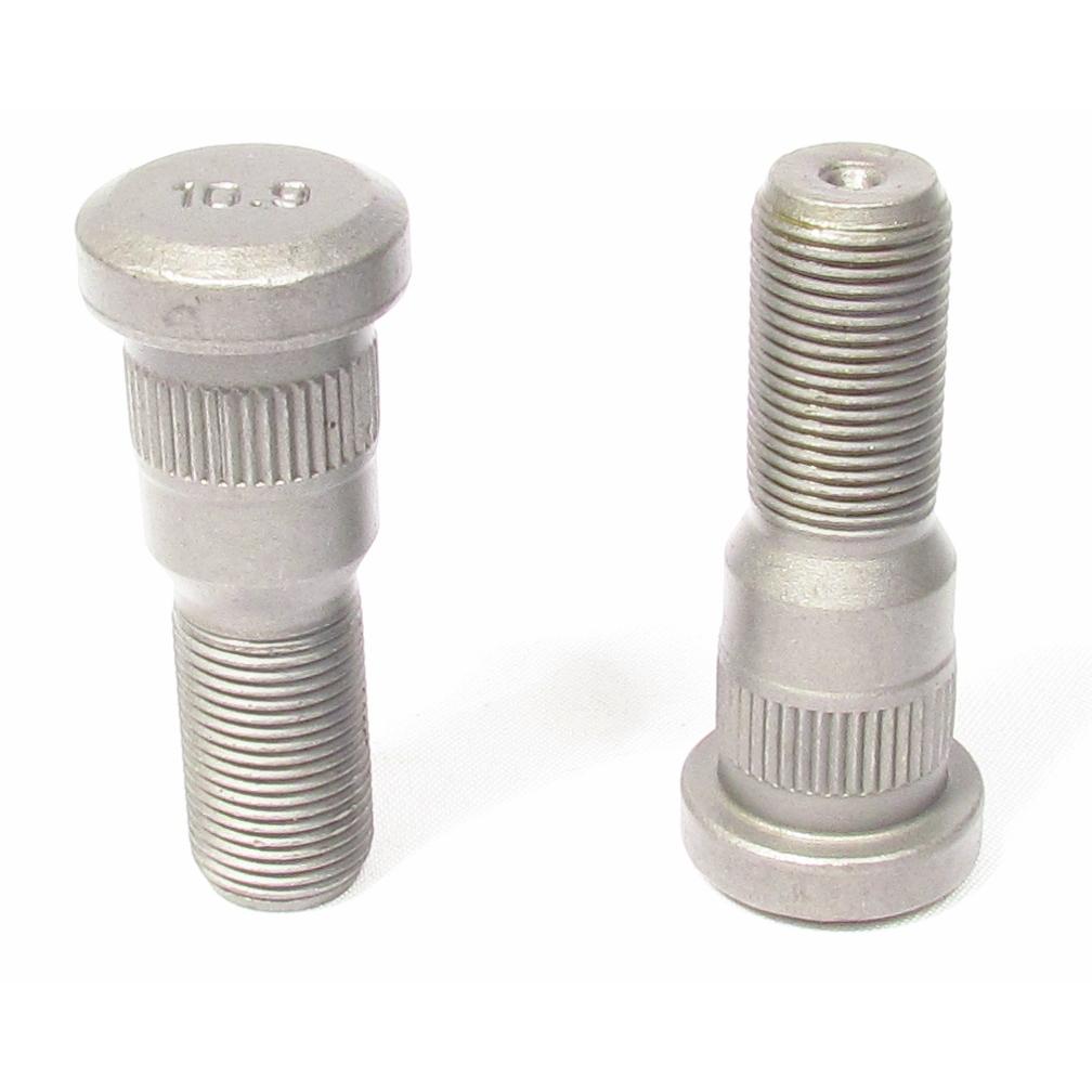 8 Pack Drive-In Wheel Studs – 9/16-18 Thread, 2.5" Long, 0.69" Spline Diameter