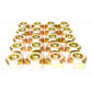 3/4"-16 THD - 1 1/2" HEX Single Mounted Wheel Cap Nuts LH/RH - E5652 - 10 Pack