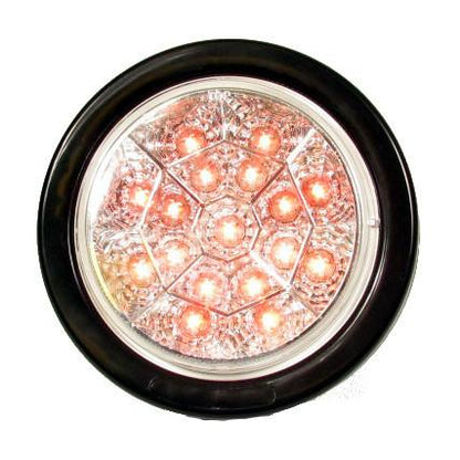 Fortpro 4" Round Led Light with 17 Leds and Chromed Reflector