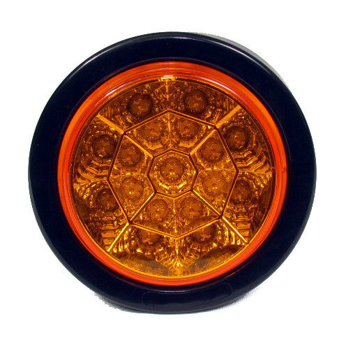 Fortpro 4" Round Led Light with 17 Leds and Chromed Reflector