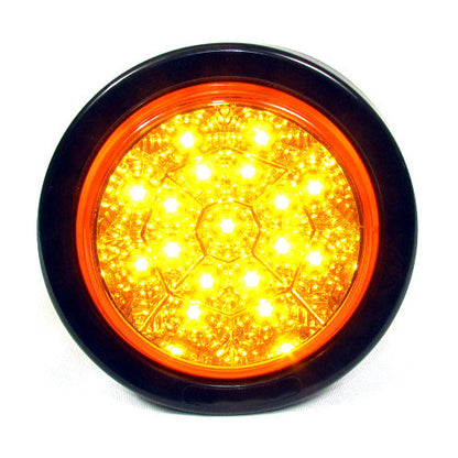 Fortpro 4" Round Led Light with 17 Leds and Chromed Reflector