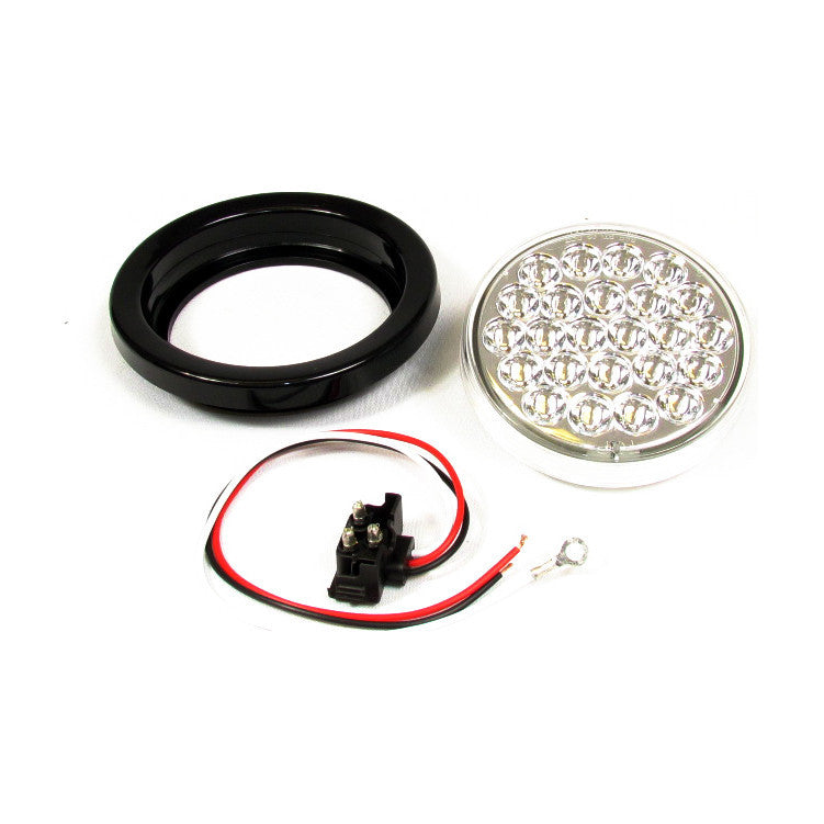 Fortpro 4" Round Light with 24 Leds and Amber Lens