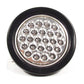 Fortpro 4" Round Light with 24 Leds and Amber Lens